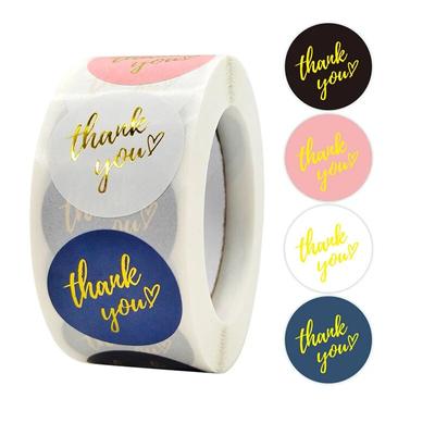 500Pcs 1inch Thank You Stickers For Envelope Sealing Labels Stationery Supplies Handmade Wedding Gift Decoration Sticker New