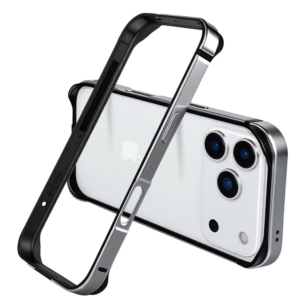 For iPhone 17 Pro Bumper Case Ultra Thin Metal TPU Phone Frame Protective Cover