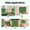 12 Pcs Artificial Grass Panels, 60x40cm Realistic PE Greenery Privacy Fence Wall for Indoor Outdoor Garden Decor