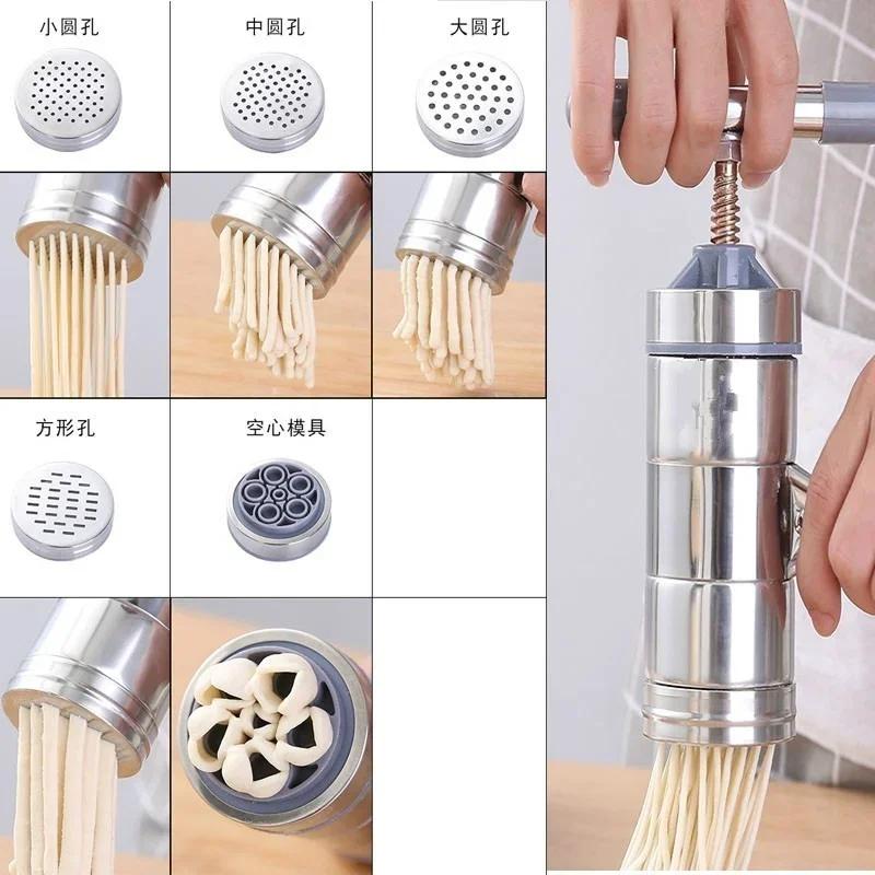 1 Pcs Stainless Steel Household Manual Pasta Machine Kitchen Tools Noodle Pressing Machine Multifu Manual Noodles Makers New