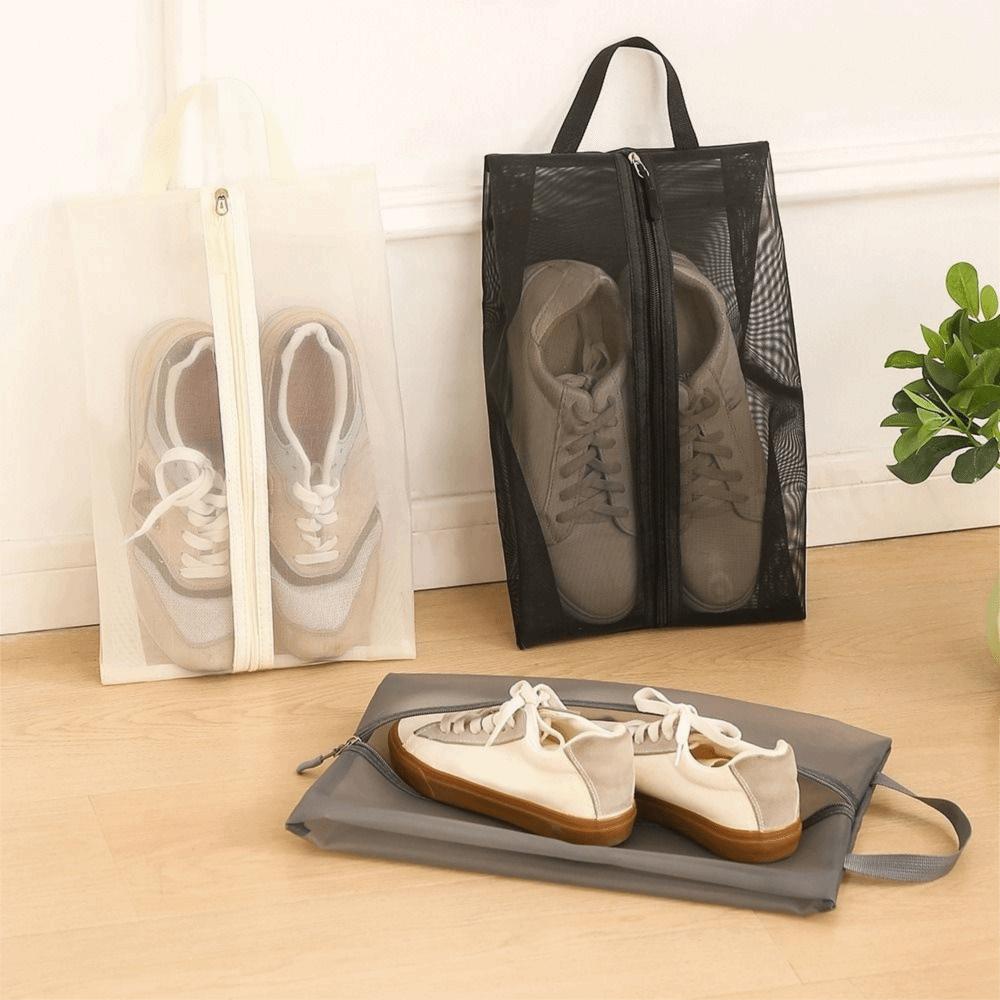 2Pcs Lightweight Mesh Shoes Bag Nylon Shoes Organizer Multi-functional Shoes Pouch  Outdoor Use