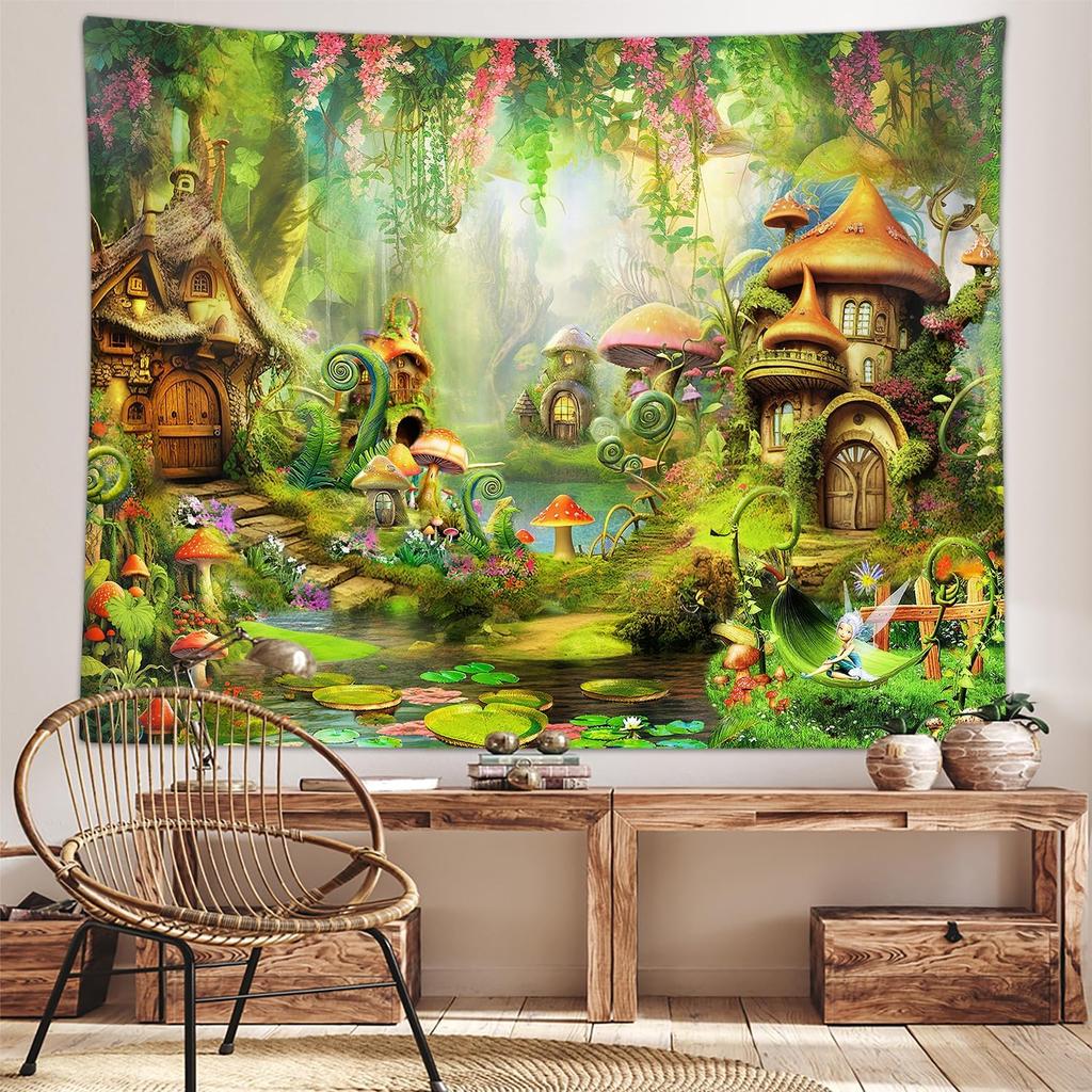 VIKAMA Bohemian Mandala Tapestry Artistic Wall Hanging Aesthetic for Girls Bedrooms Dormitory Living Room Office Wall Hanging