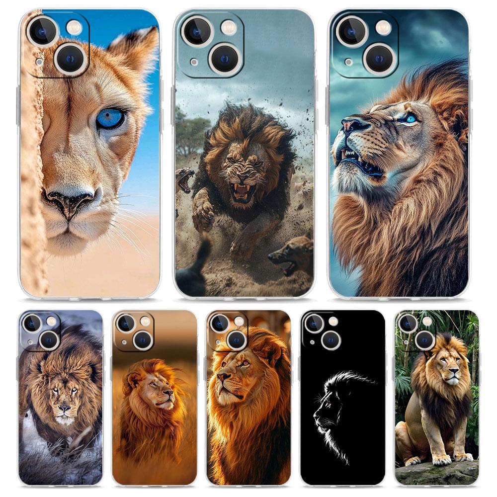 Phone Case For iPhone 17 Cases iPhone Air 16 15 12 13 14 Pro Max 15 Plus 16Pro iPhone11 Clear Soft Cover Lion King Animal