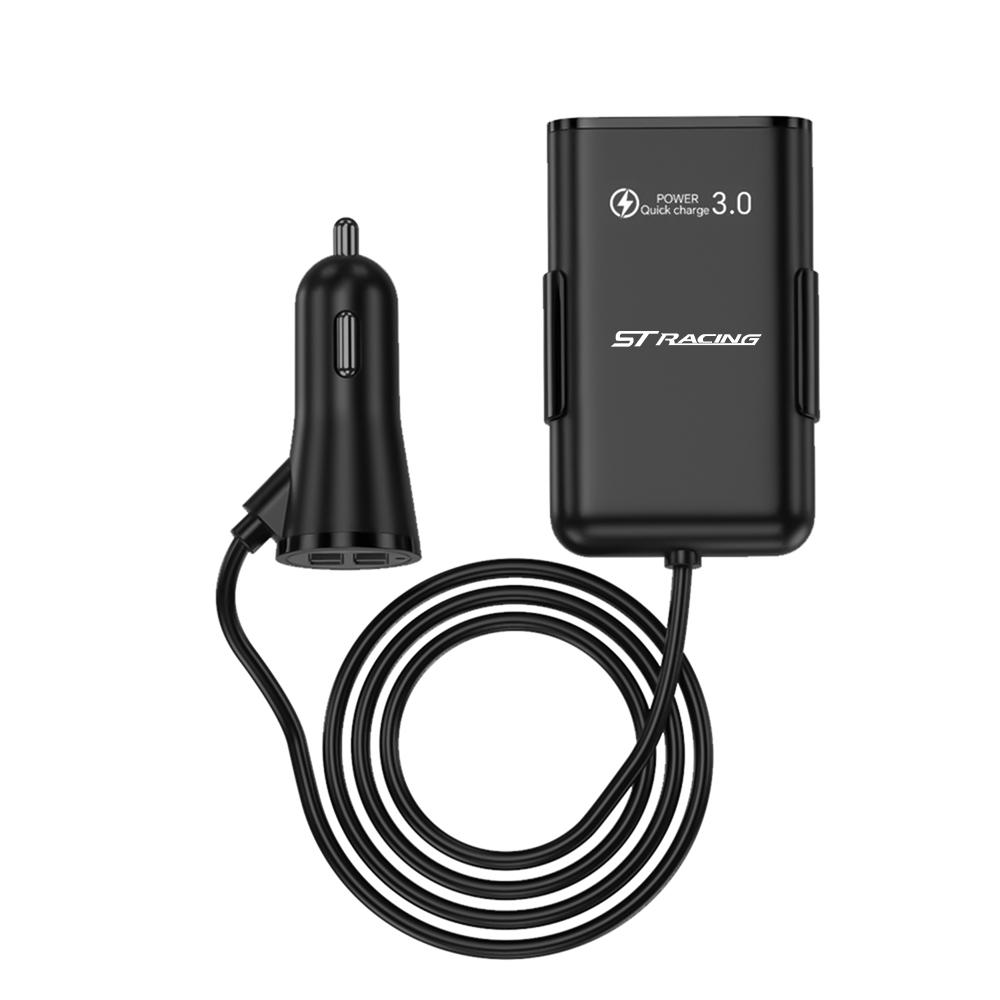 WGL2 USB Car Charger Type C Fast Charging Phone Adapter Socket For Ford Kuga Transit Ecosport Focus Ranger Mondeo Mustang Fusion ST