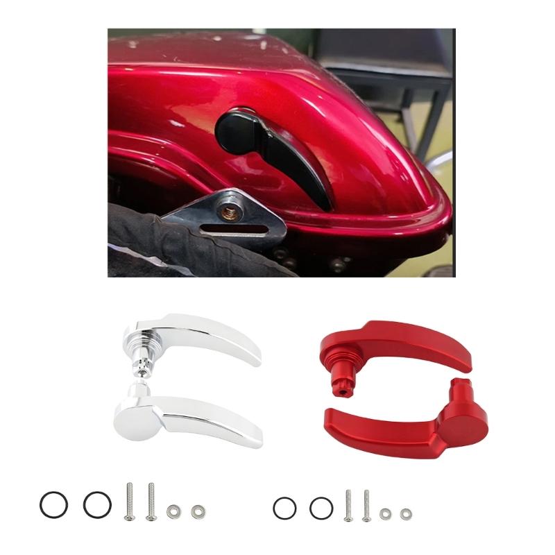 Motorcycle Trim Detail Part Aluminum Frame Saddles Seat Belt Buckle Pull Rod for Replacement Use and Clean Appearance