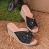 Fashion Summer New Women Fashion Sandals Comfortable Sport Sandals Open Toe Non-Slip Cut Out Soft Female Wedges Slippers Plus Size 42