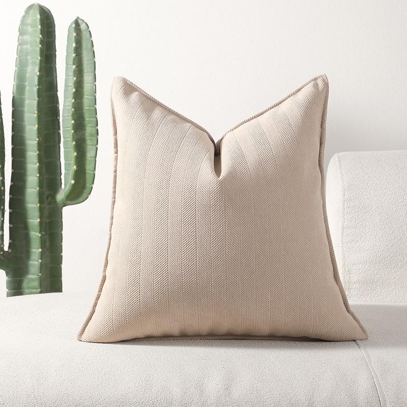 New Herringbone Edge Sofa Pillow Cushion Cover