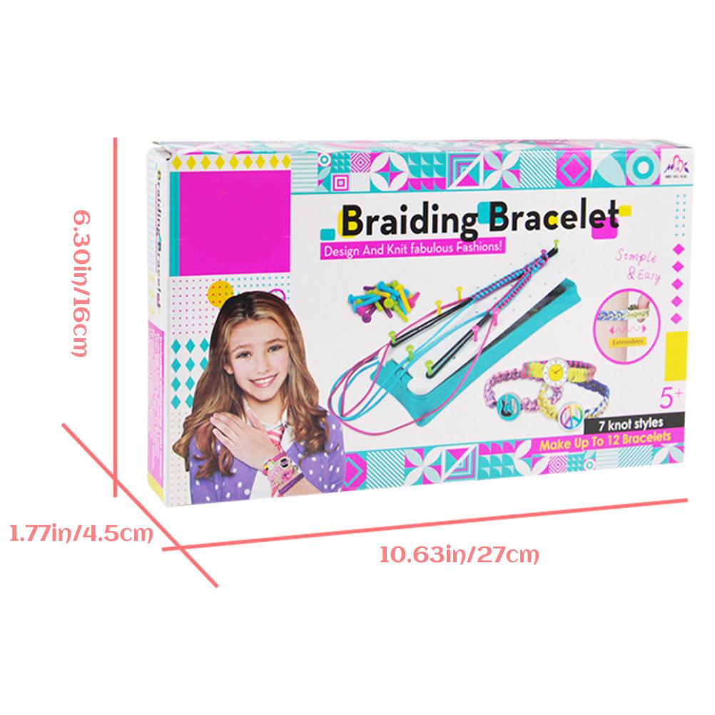 Friendship Bracelet Making Kit for Girls DIY Craft Toys Birthday Gifts for Kids Party Supply Travel Activities