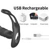3 in 1 Thrusting Anal Vibrator Remote Control Dildo Prostate Stimulator Massager Delay Ejaculation Cock Ring Sex Toy for Men Anal Plug with Telescopic