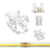 COB Mini Led Light Strip Wire Connectors 2 Pin Connection SolderlessCOB 8mm LED Strip To Strip Wire Connector