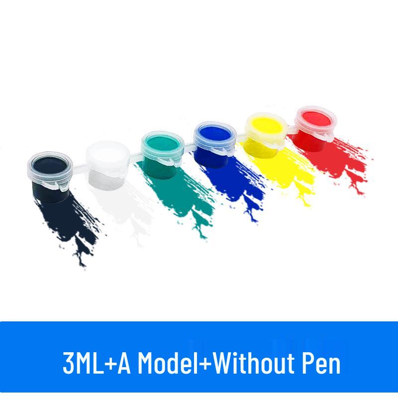 Acrylic Highlight Paint Set: 12 Colors for DIY Plaster Doll Graffiti and Children's Painting