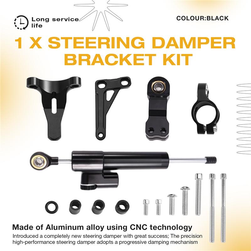 L10A Steering Damper Stabilizer Shock Absorber Direction Mount Bracket Kit For HONDA CB1000R CB 1000R 2018-2024