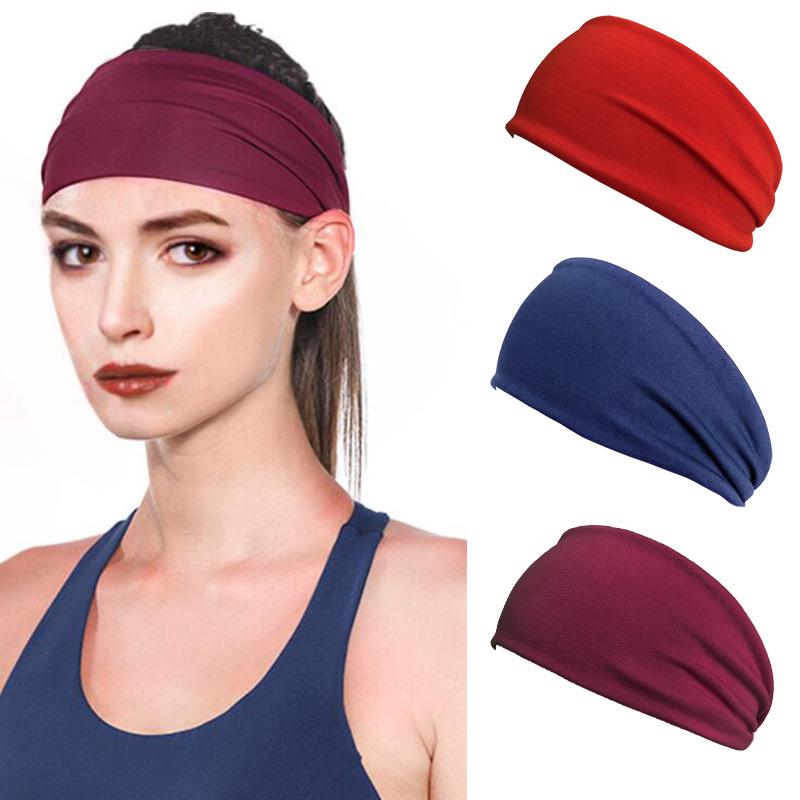 Unisex Sports Headband: Sweat-Absorbing Yoga Hair Band for Running