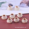 Miniature Coffee Cup Resin Keychain Ornament for Dollhouse & DIY Projects