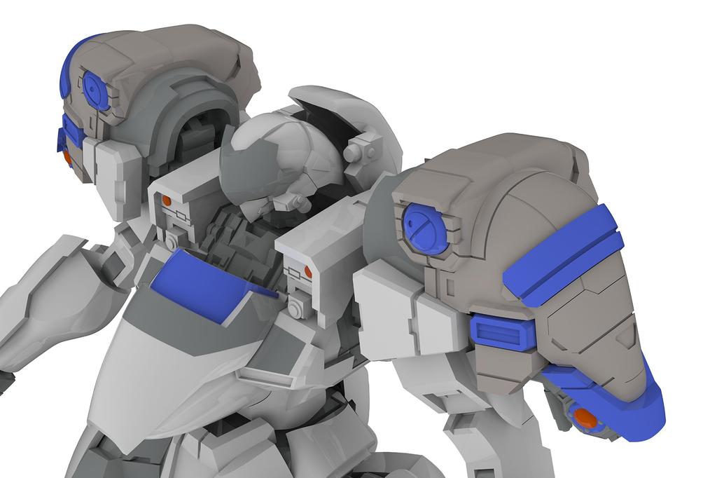 PM Office A Mechanism POWERDoLLS2 Armored Scouting 135mm Plastic Model Kit PP181 5-inch X-4RR (PDFR-R807) Infantry, Approx. Tall, 1/48 Scale,