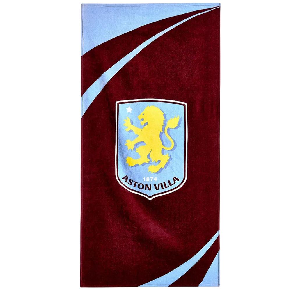 Aston Villa FC Crest Beach Towel
