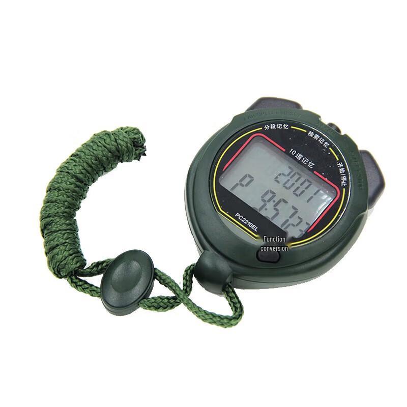 Green Luminous 10-Lap Referee Stopwatch
