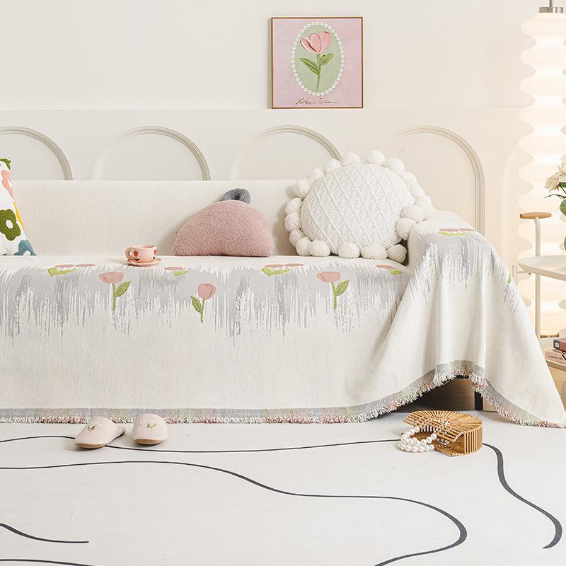 Chenille Sofa Towel Four Seasons Universal All-Inclusive Sofa Cover Dust Cover Living Room One-Piece Sofa Cover Cloth