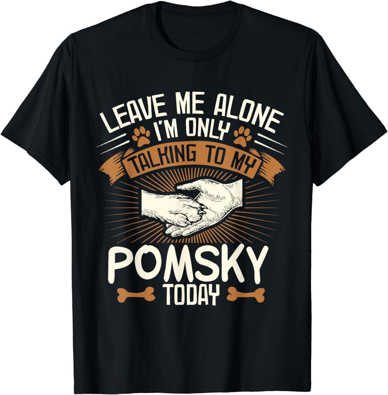 Pomsky Shirt Men Women Dog Mom Dog Lover Gift Unisex T-Shirt S