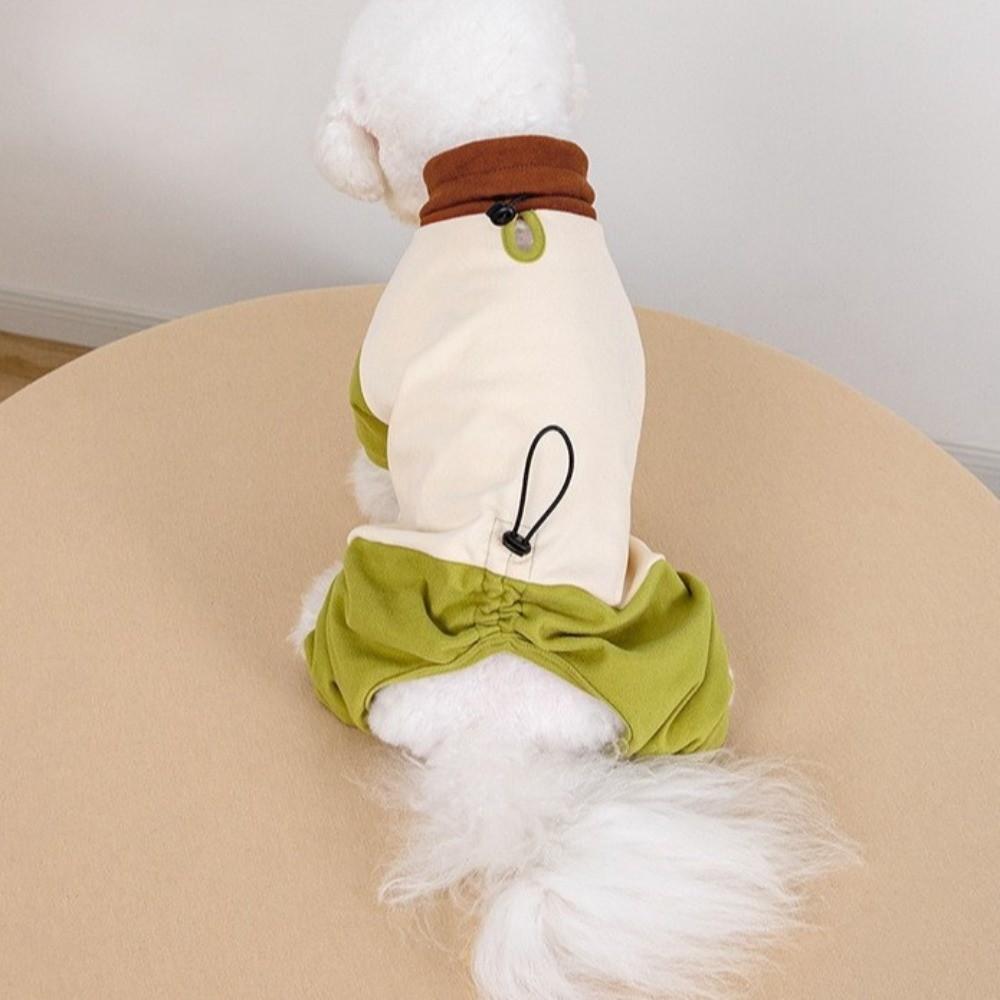 Warm Puppy Jumpsuits Windproof Dog Pullover Lightweight Dog Four-Legged Apparel  Daily Wear