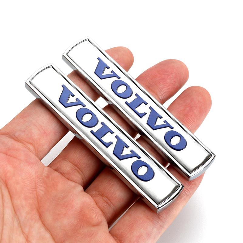 For Volvo Car Accessories 3D Aluminum Emblem Badge Car Stickers Decal For Volvo Xc60 Xc90 V40 V60 S60 V50 V90 S80 C40 XC40 V70 X ari632