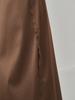 Nub Satin Cut Out Skirt - Brown