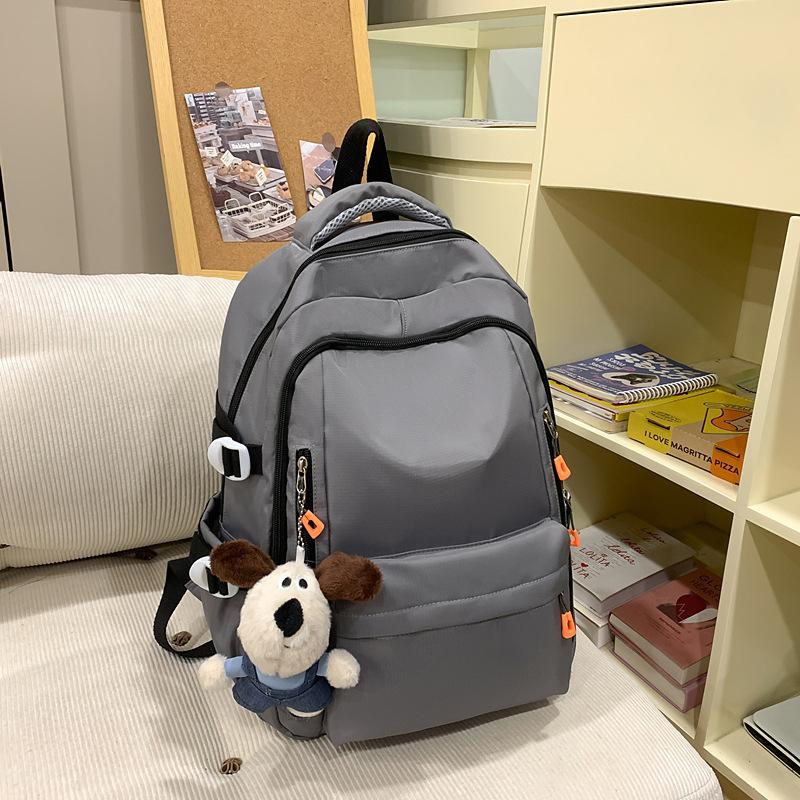 Schoolbag Campus Style High School College Students High Value School Bag Simple Versatile Large Capacity Backpack Short Trip Backpack