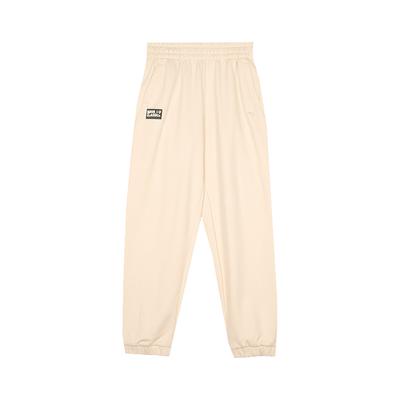 Classics Fleece Lined Loose Fit Cuffed Knit Joggers Women Bottoms Almond 632641-87
