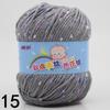 Bean Color Dot Medium Thick Hand-Knitted Yarn Silk Protein Fluff Sweater, Scarf, Jacket, Hat Wool for DIY Knitting
