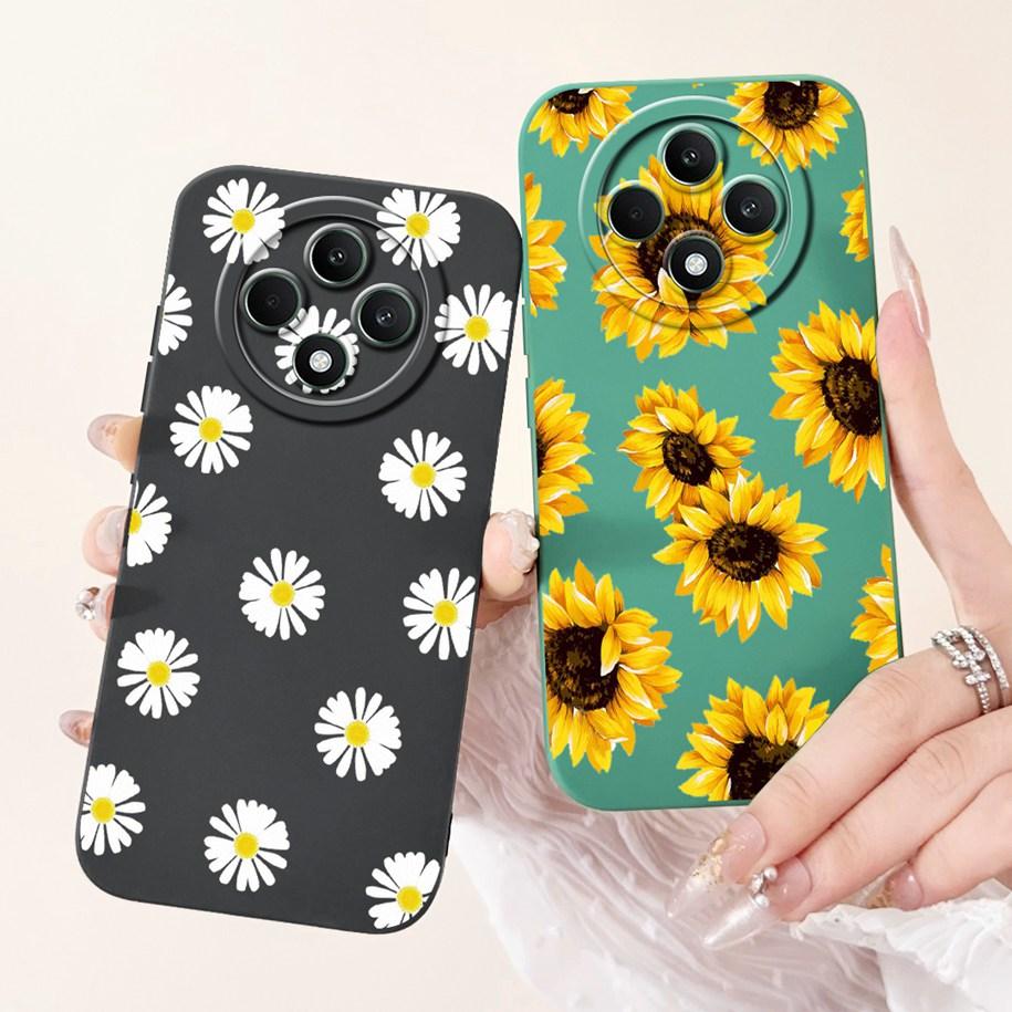 For OPPO Reno 12F 5G Case 2024 Fashion Pretty Girls Soft Liquid Silicone Shockproof Cover For OPPO Reno12 F 4G Reno 12 FS Bumper