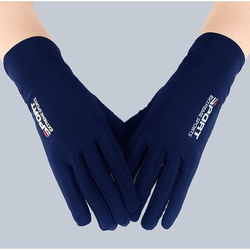 Womens High Stretch UV Protection Gloves Thin Half Finger Outdoor Driving