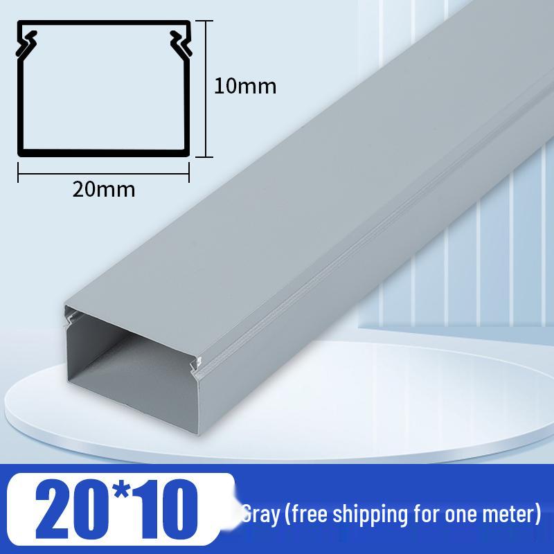 Aluminum Square Wire Trunking with Concealed Metal Clip Cover