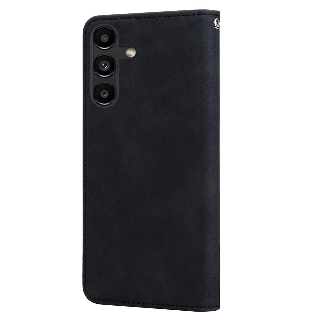 For Samsung Galaxy A25 5G (Global) (161.0 X 76.5 X 8.3mm) Case Business Style Magnetic Closure Leather Phone Cover with Strap
