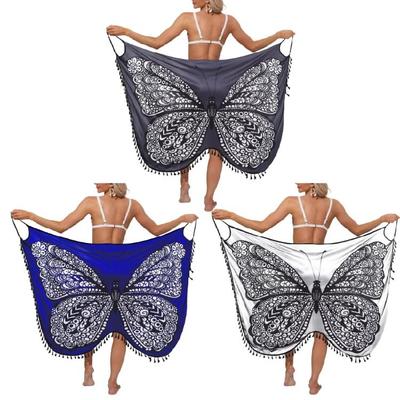 Breathable Soft Swimsuit Dress Pool Parties Dress Sleeveless Feature 3D Butterfly Detailing For Island Getaways Spa