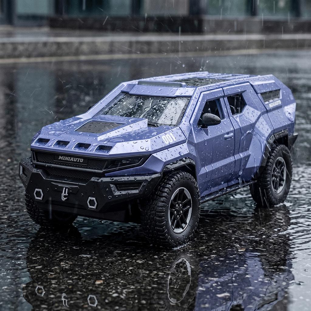 1:24 Rezvani Motors Vengeance Американский Премиум Бронированный Внедорожник Модель Автомобиля из Литого Металла Diecast Настольный Дисплей Коллекционные Предметы