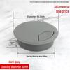 ABS Round Wire Desk Grommet Cover for Desktop Cable Management and Furniture Cabinet Hardware.
