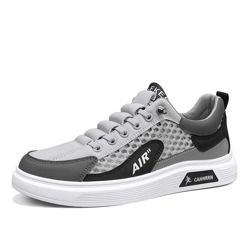 

Мужская летняя дышащая спортивная обувь с низким верхом - корейский стиль, плоская подошва, тренд для подростков 46