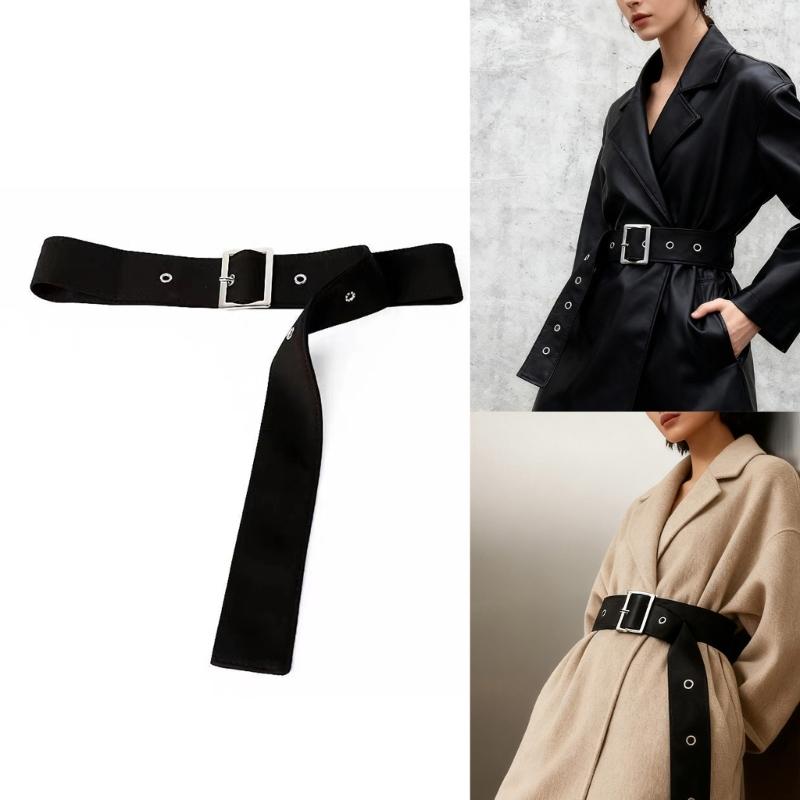 Adjustable Waist Cinching Belt For Dresses Trench Coat Down Jackets Comfortable Waistband Women Fashion Accessories