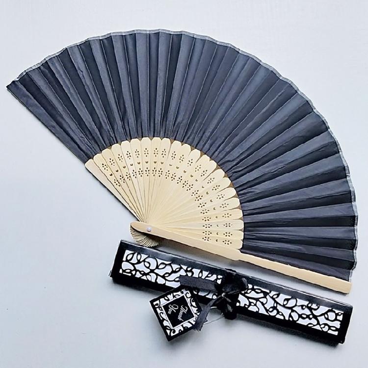 Ventail Multifonctionnel en Soie et Bambou avec Motif Ajouré Décoration Intérieure pour la Maison