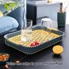 Multi-Purpose Drainage Tray Double-Layer Plastic Drying Rack Rinseable Garbage Tray for Kitchen Living Room Pet Use Cat Litter Box
