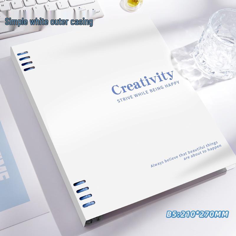 Morandi Color-Blocked B5 Notebook: Vibrant Design, Thick Pages, Versatile for Students