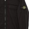 Stone Island Jacket Kids Solid Color Lapel Zipper Fit Pocket Long Sleeve Kids jackets Black 761610402-V0029