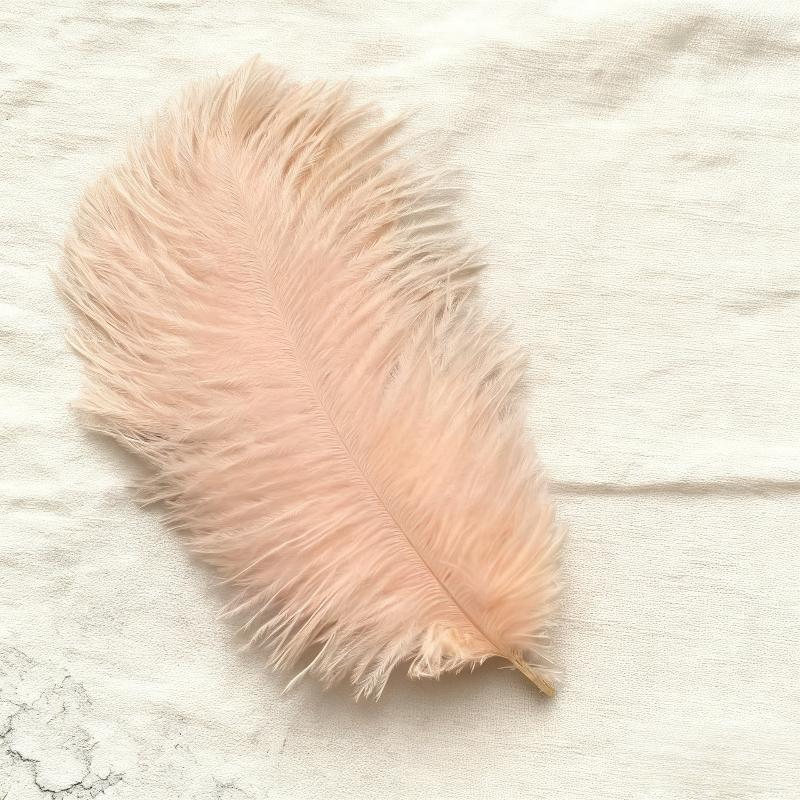 25-30cm Natural Ostrich Feathers Soft Decorative Plume for DIY Wedding Bouquet Ornament