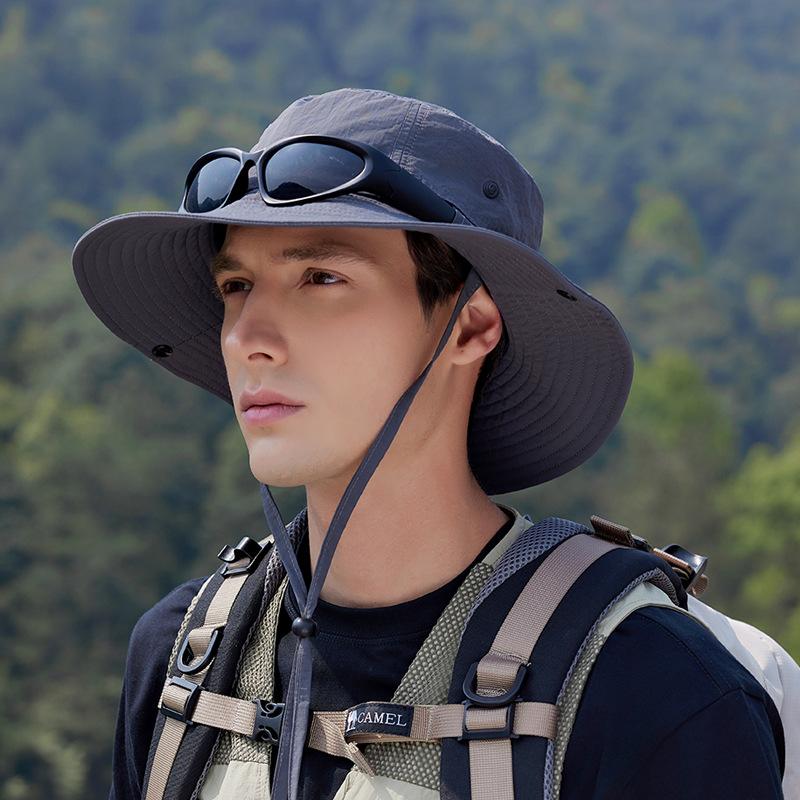 Summer big brim sunscreen hat outdoor mountaineering fishing visor quick drying waterproof bucket hat fashion hat women