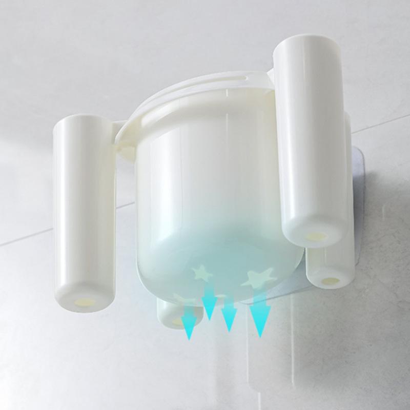1Pcs Wall-Mounted Toothbrush Holder Toothbrush Cup Small Self-Adhesive Storage Box For Home Bathroom Kitchen