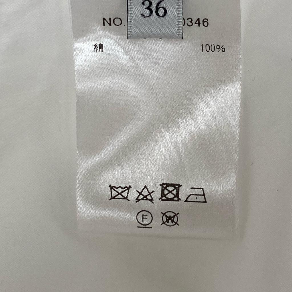 ebure White cotton twill shirt dress dress 36 whiteUsed