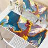 Mouse Pad Anime Offices Accessories Large Carpet Gamer Computer Mechanical Keyboard Rugs P-Pokemons Charizard Pattern Desk Mat