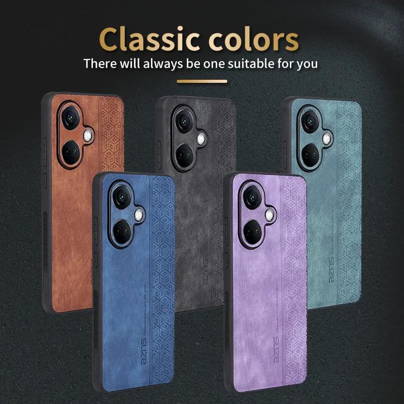 Luxury 3D Embossed Leather Case for Oppo K10 K11 K10 Pro One Plus Nord CE3 CE2 Lite Skin Feel Soft Edge Rugged Bumper Back Cover