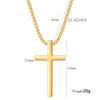 Simple Cross Stainless Steel Men's Necklace Pendant Titanium Steel Necklace Accessories
