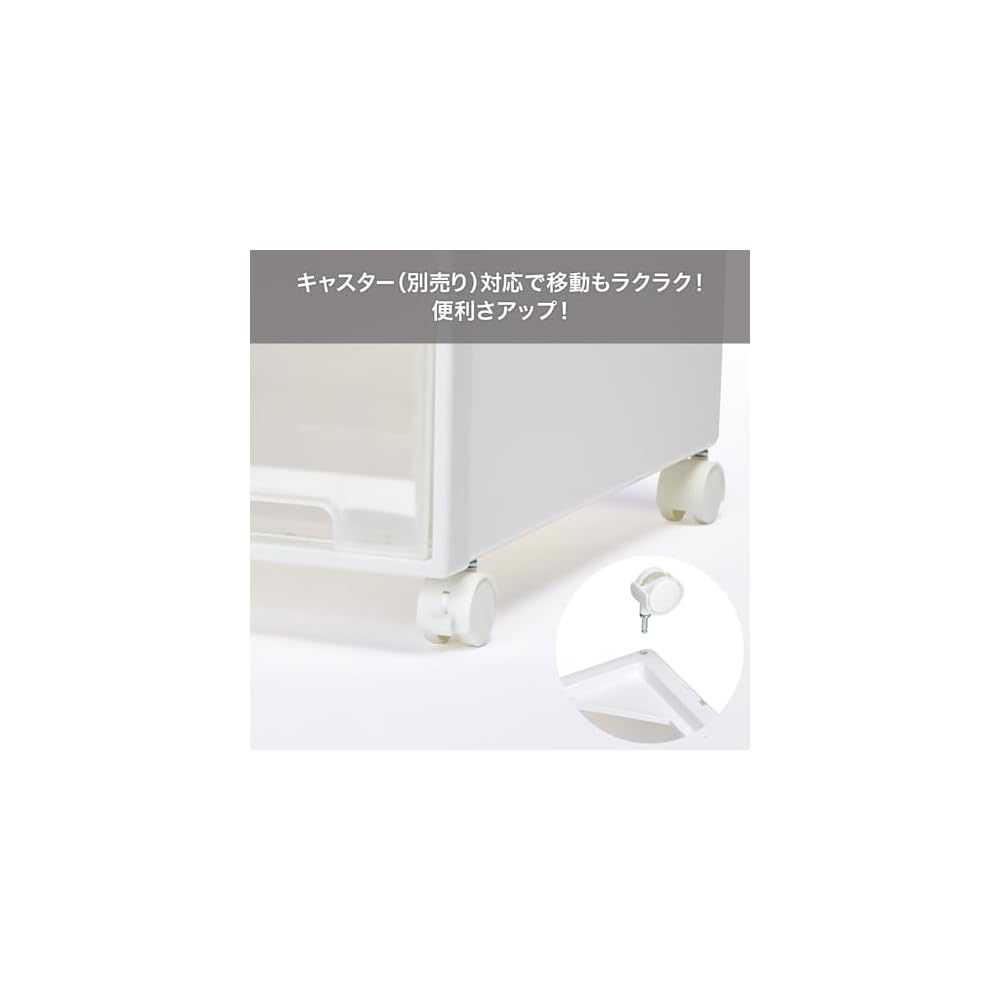 Tenma Fits Case Closet Storage Box, 44cm (W) x 53cm (D) x 18cm (H), Durable, Made in Japan, Made